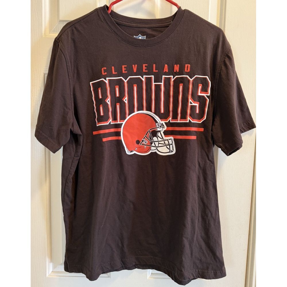 Cleveland Browns NFL Brand Mens Size Large Brown T-Shirt